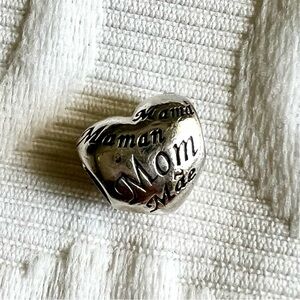 Pandora Sterling Silver Mom / Mum charm